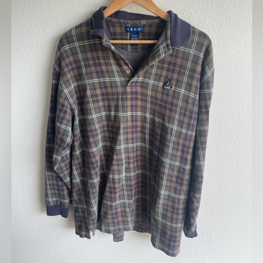 Vintage 90s Izod Nylon Pullover Size Large
